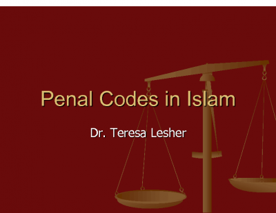 Penal COdes in Islam (07)